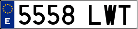 Truck License Plate
